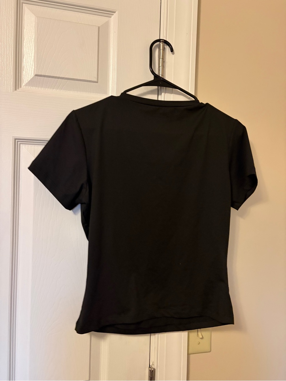 Black Crewneck Short Sleeve Top by Trendy Queen - Picture 3 of 3